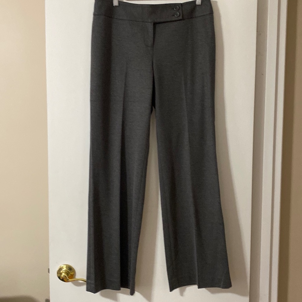 NWOT Lot of 2 LOFT pants charcoal gray & black size 10 - Picture 2 of 7